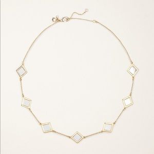 Ann Taylor Geo Metallic Necklace